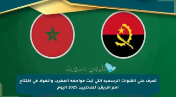 تعرف على القنوات الرسمية التي تبث مواجهة المغرب وأنغولا في افتتاح أمم أفريقيا للمحليين 2025 اليوم